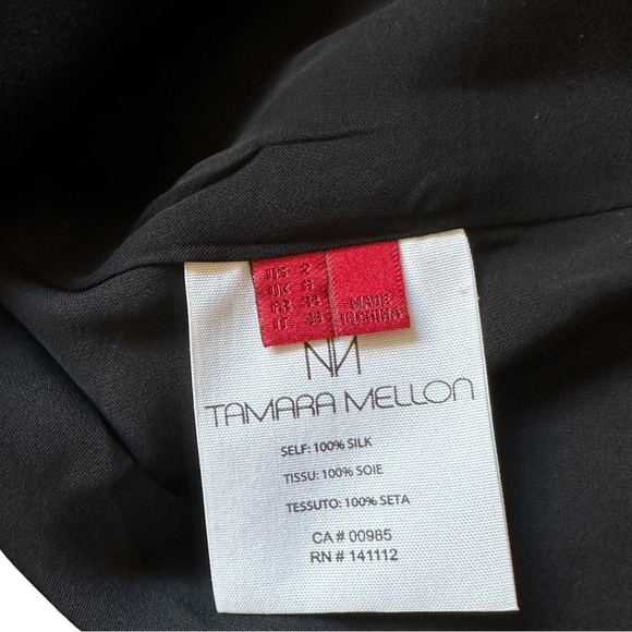 Tamara Mellon 100% Silk Cold Shoulder Top - Picture 7 of 7